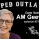 Author AM Geever featured on Moped Outlaws podcast episode #218.