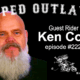 Ken Cox smiling on mic during Moped Outlaws podcast appearance.